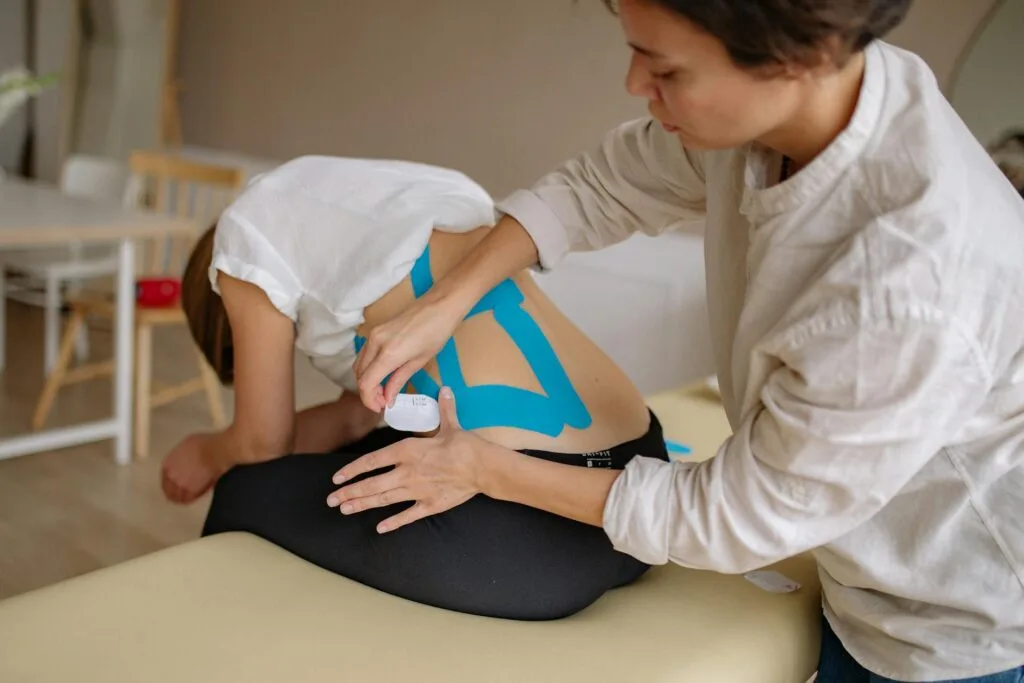 A Woman Getting a Medical Treatment with the help of a Medisense physiotherapist in Australia