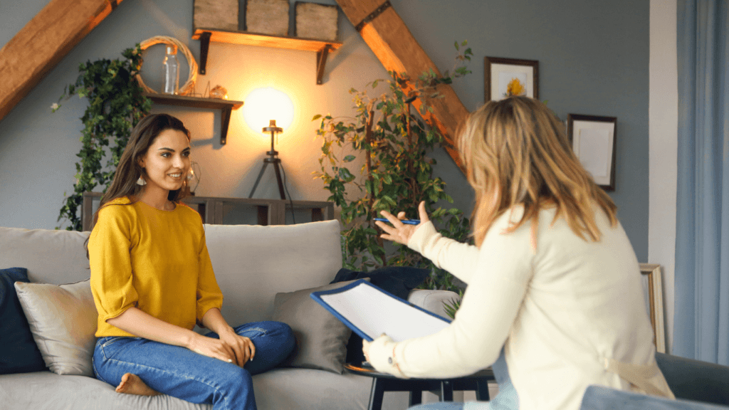 Psychologisat Having Session with Her Female Patient