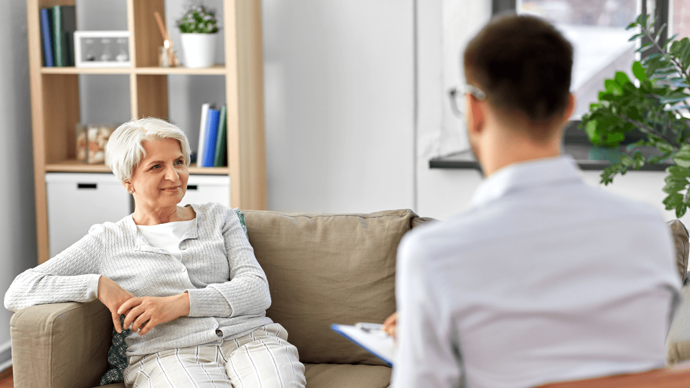 Senior Woman Patient and Psychologist